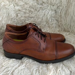 Men’s Florsheim Dress shoes cognac cap toe soft leather 10eee